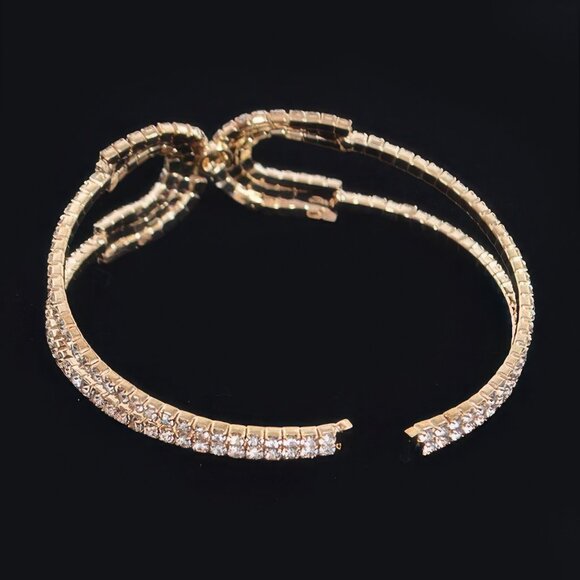 Wrap Rhinestone Bangle - Picture 2 of 6